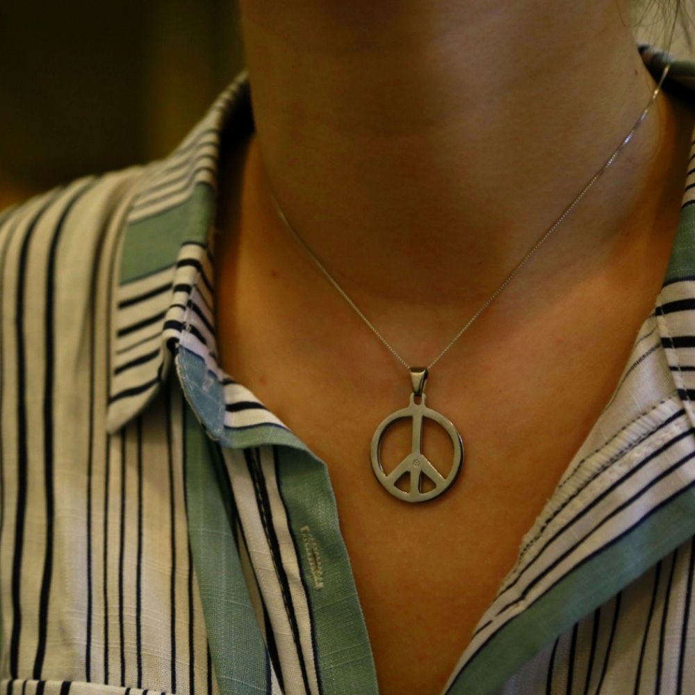 Sterling Silver PEACE Pendant
